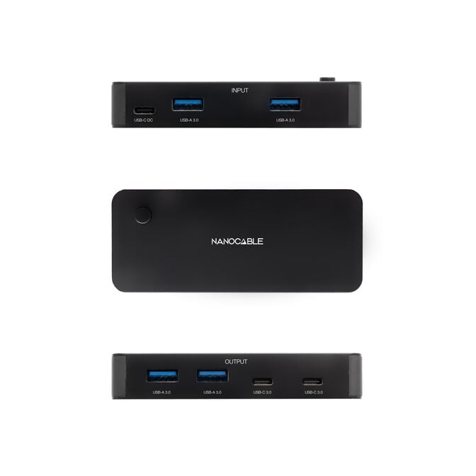 Switch Comutador Nanocable 2x USB 3.0 a 2xUSB-A 3.0 + 2x USB-C 3.0 image number 4