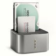 CLONE DUO HDD Dock Station ASMedia AXAGON ADSA-DC USB3.2 Gen1 - 2x SATA 6G image number null