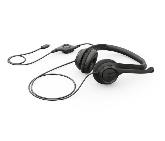 Headset Logitech H390 USB-C Preto image number 1