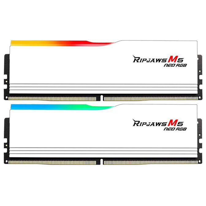 G.Skill Kit 32GB (2 x 16GB) DDR5 6000MHz Ripjaws M5 Neo RGB EXPO CL36 Branca image number 0