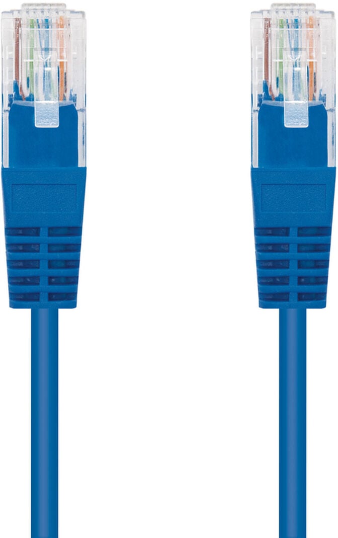 Cabo de Rede Nanocable RJ45 CAT.6 UTP AWG24 2 M Azul image number 0