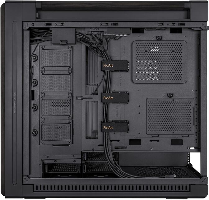 Caixa E-ATX Asus ProArt PA602 Wood Edition Preta image number 16