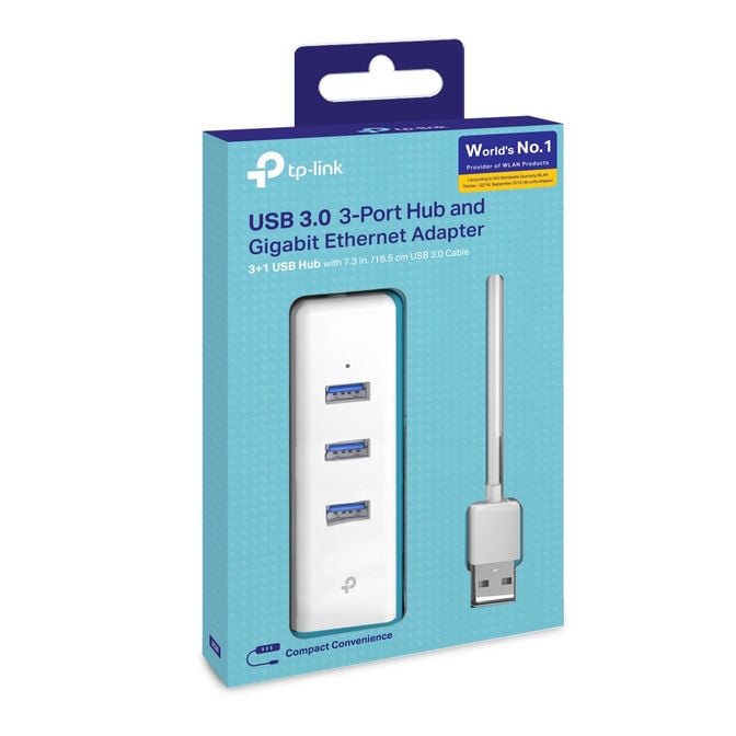 Adaptador USB TP-Link UE330 USB 3.0 > Ethernet Gigabit + 3 Portas USB 3.0 image number 8