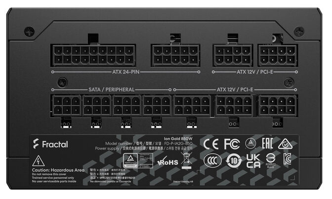 Fonte Fractal Design Ion 850W 80+ Gold Full Modular image number 4