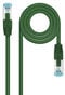 Cabo de Rede Nanocable RJ45 LSZH CAT.7 600MHZ SFTP AWG26 25 CM Verde