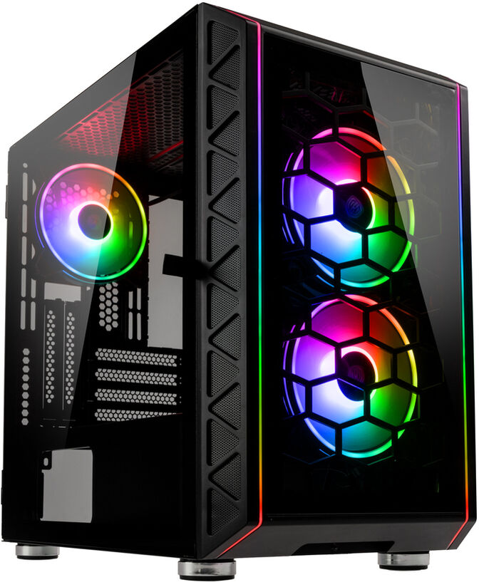 Caixa Micro-ATX Kolink Citadel Glass SE ARGB Vidro Temperado Preto image number 0