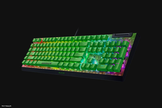 Teclado Razer BlackWidow V4 X RGB Green Switch Minecraft Ed. (US) image number 3