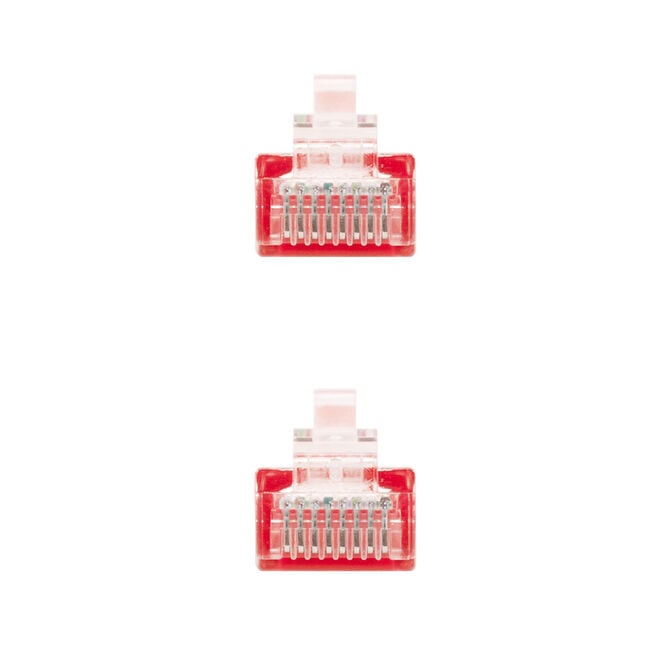Cabo de Rede Nanocable RJ45 CAT.6 UTP AWG24 0.5 M Vermelho image number 2