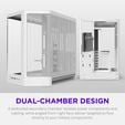 Caixa ATX NZXT H6 Branca Vidro Temperado image number null