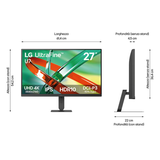 Monitor LG UltraFine 27" 27U711B IPS 4K 60Hz 5ms image number 5