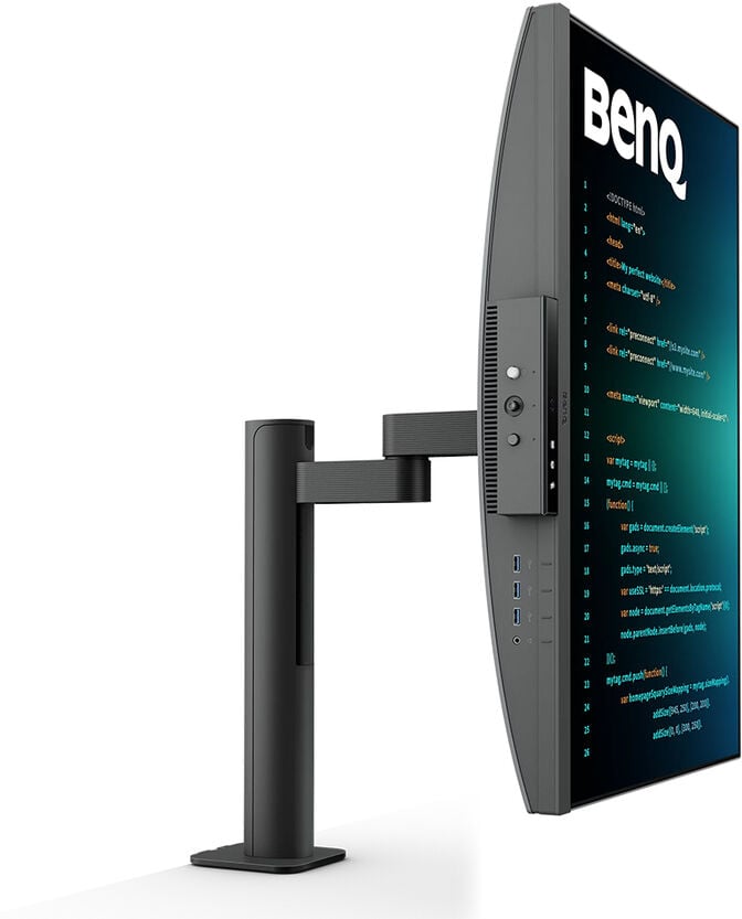 Monitor BenQ Programming 28.2" RD280UA IPS 4K+ Daisy Chain USB-C (PD90W) Coding Modes Backlight e Flexible Arm image number 2