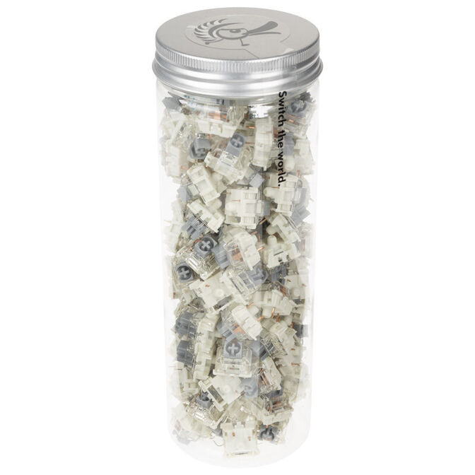 Pack 110 Switches Ducky Gateron G Pro Silver, Mec&acirc;nicos, 3-Pin, Linear, MX-Stem, 45g image number 2