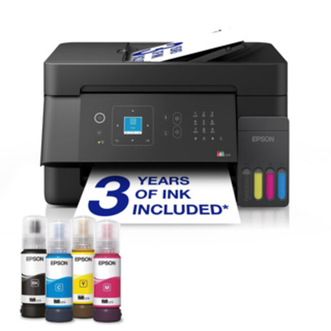 Impressora Multifun&ccedil;&otilde;es a Jato de Tinta EPSON EcoTank ET-4900 Cores WiFi image number 0