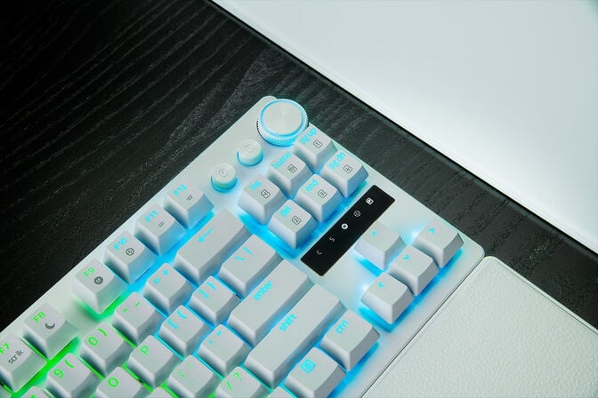 Teclado Razer Huntsman V3 Pro TKL 8KHz White Ed. (US) image number 3
