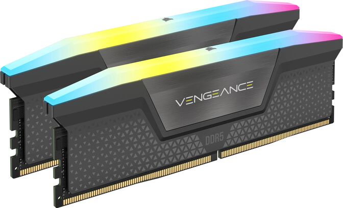 Corsair Kit 32GB (2 x 16GB) DDR5 6000MHz Vengeance RGB EXPO Black CL36 image number 0