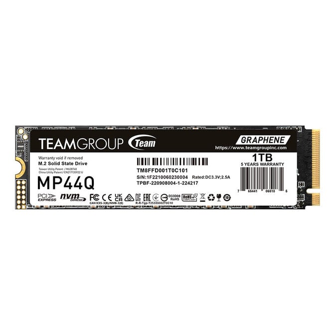 SSD Team Group MP44Q 2TB Gen4 M.2 NVMe (7400/6500MB/s) image number 0