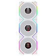 Ventoinha Lian Li UNI FAN TL120 LCD FLEX Wireless Branco 120mm (Pack 3) image number null