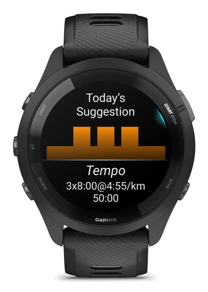 Smartwatch Garmin Forerunner 265 46mm Preto/Cinzento image number 3
