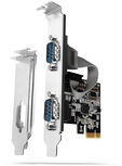 Adaptador PCIe AXAGON PCEA-S2N com 2x Portas S&eacute;rie - ASIX A image number null
