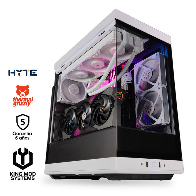 Computador King Mod Gamer-PC HYTE Ryzen 9 9900X 64GB DDR5 1TB RTX 5070 WiFi W11 Bonus