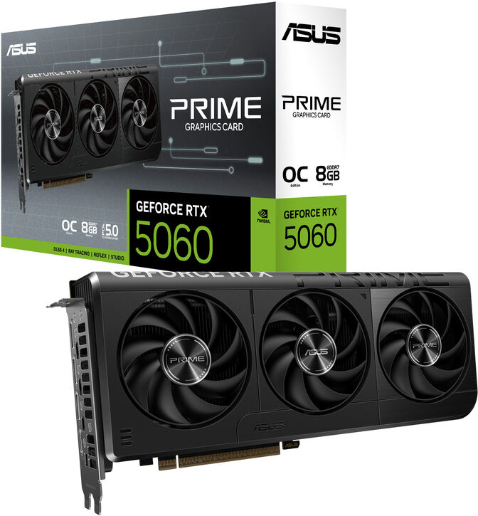 Gr&aacute;fica Asus GeForce&reg; RTX 5060 Prime OC 8GB GDDR7 DLSS4 image number 0