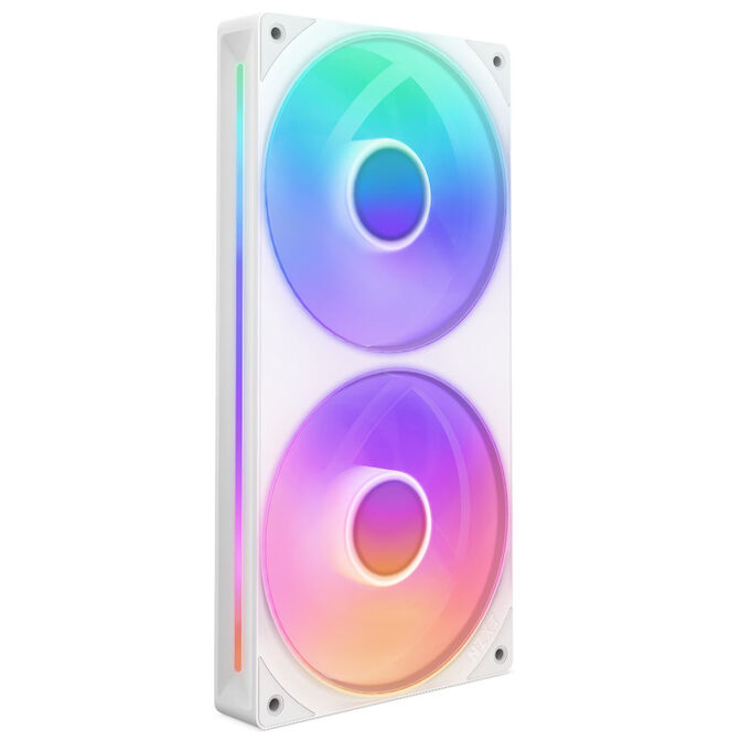 Ventoinha NZXT F280 RGB Core Single-Frame Brancas - Dupla Vento&iacute;nha 140mm (280mm) image number 0