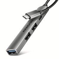 HUB USB AXAGON HUE-STC 1x USB-A 5Gbps + 2x USB-A + 1x USB-C, cabo USB-C 12 cm