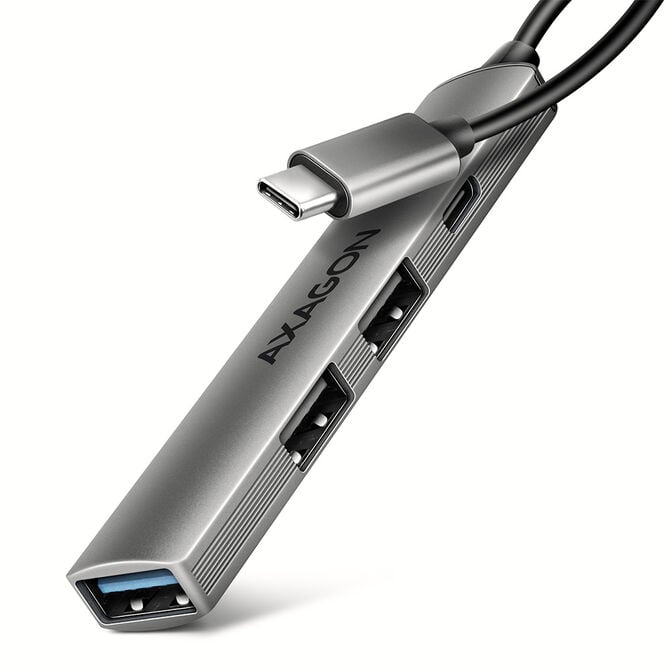 HUB USB AXAGON HUE-STC 1x USB-A 5Gbps + 2x USB-A + 1x USB-C, cabo USB-C 12 cm image number 0