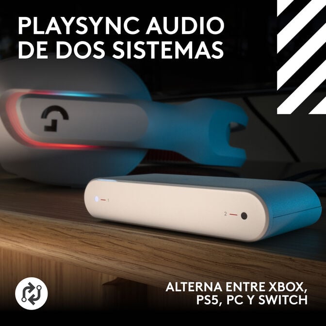 Headset Logitech Astro A20 X Lightspeed Wireless/Bluetooth Branco image number 1