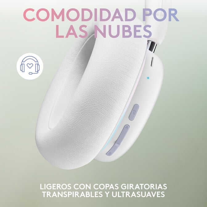 Headset Logitech G735 RGB Lightspeed Wireless Branco image number 2