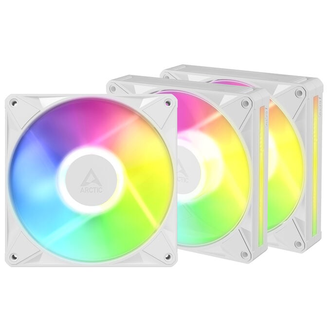 Ventoinha Arctic P14 BioniX PWM ARGB 120mm (Pack 3) - Branco image number 1