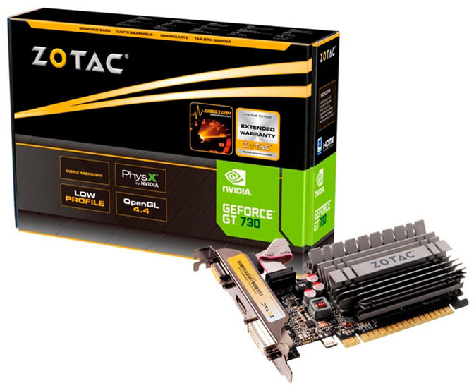 Gr&aacute;fica ZOTAC GeForce&reg; GT 730 Zone Edition 2GB GDDR3 image number 0