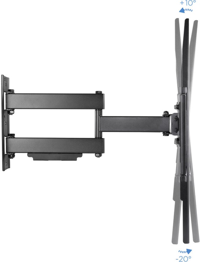 Suporte de Parede Tooq Tilt 3 Pivots 37" a 70" Max. 50kg Preto image number 1