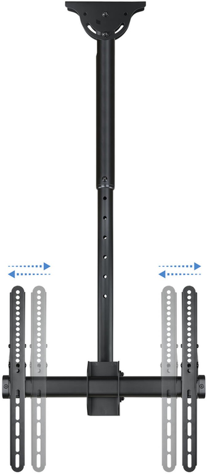 Suporte de Tecto Tooq Tilt Girat&oacute;rio e Extens&iacute;vel 32" a 55" Max. 50kg Preto image number 5