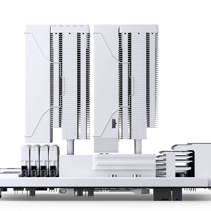 Cooler CPU Jonsbo CC90 Dual Tower com Display Branco - 2x 130mm image number 9