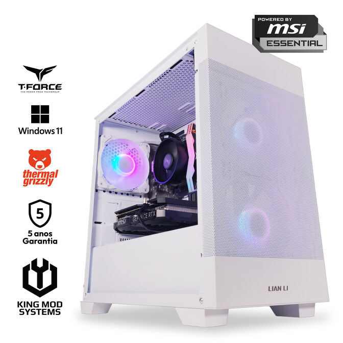 Computador King Mod Gamer-PC Ryzen 5 7500F 32GB DDR5 1TB RTX 4060 Ti W11 Bonus