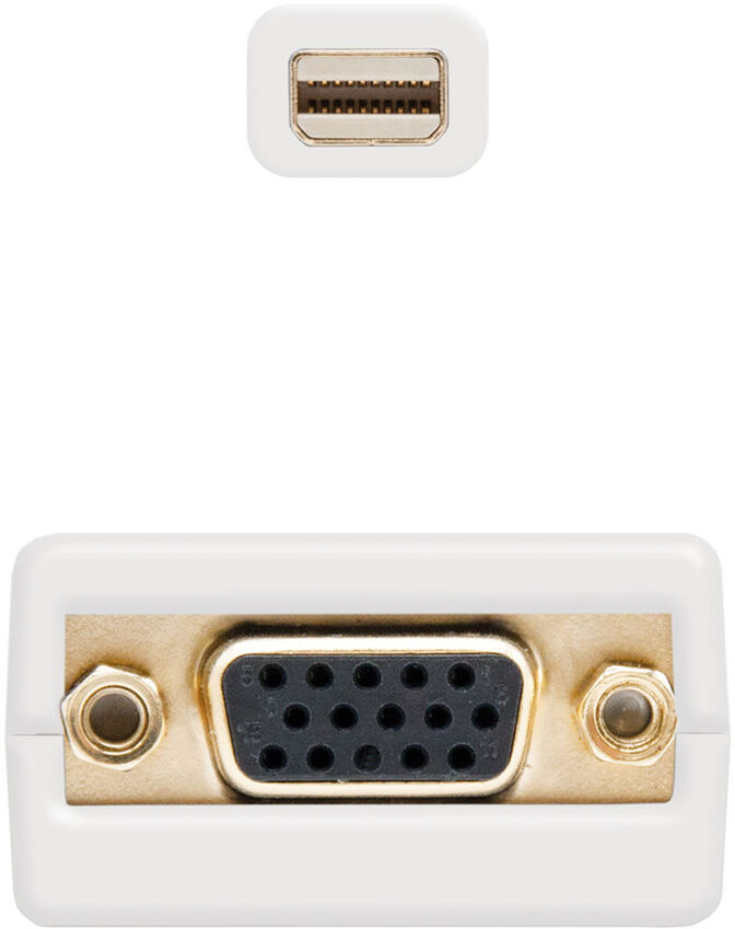 Adaptador Nanocable Mini DisplayPort M > VGA F 15 CM Branco image number 1