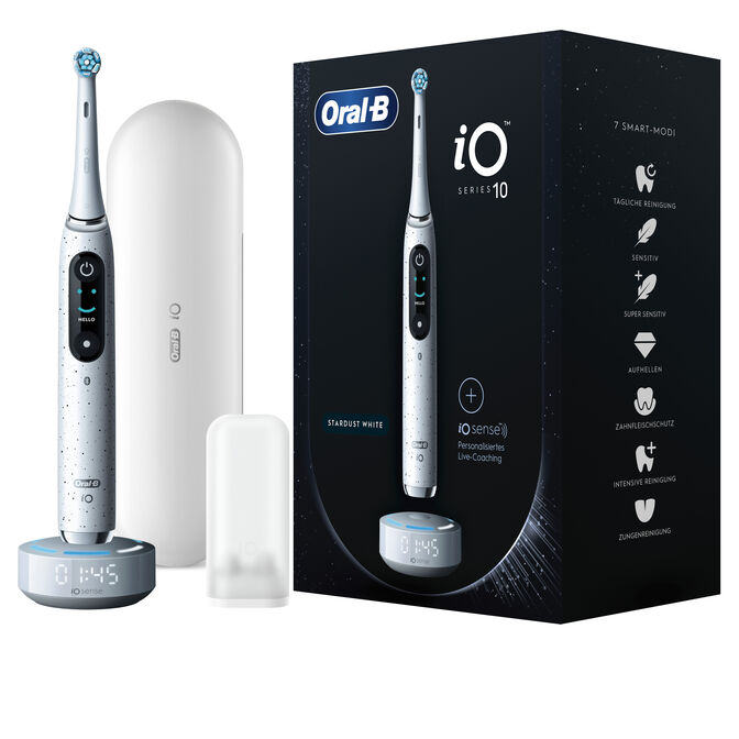 Escova de Dentes El&eacute;trica Oral-B iO Series 10 Stardust White image number 0
