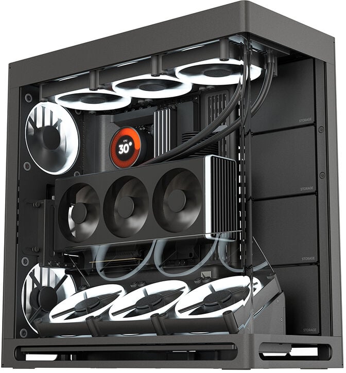 Caixa ATX HAVN HS 420 VGPU Preto image number 4