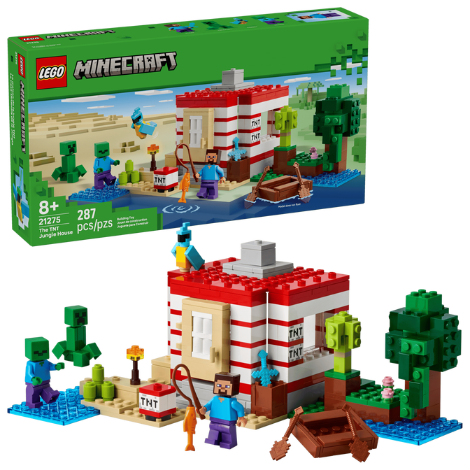 LEGO Minecraft: A Casa TNT da Selva, 287 Pe&ccedil;as (21275) image number 0