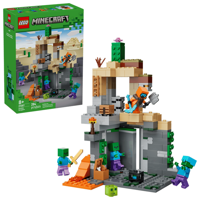 LEGO Minecraft: Masmorra de Zombies, 284 Pe&ccedil;as (21587) image number 0