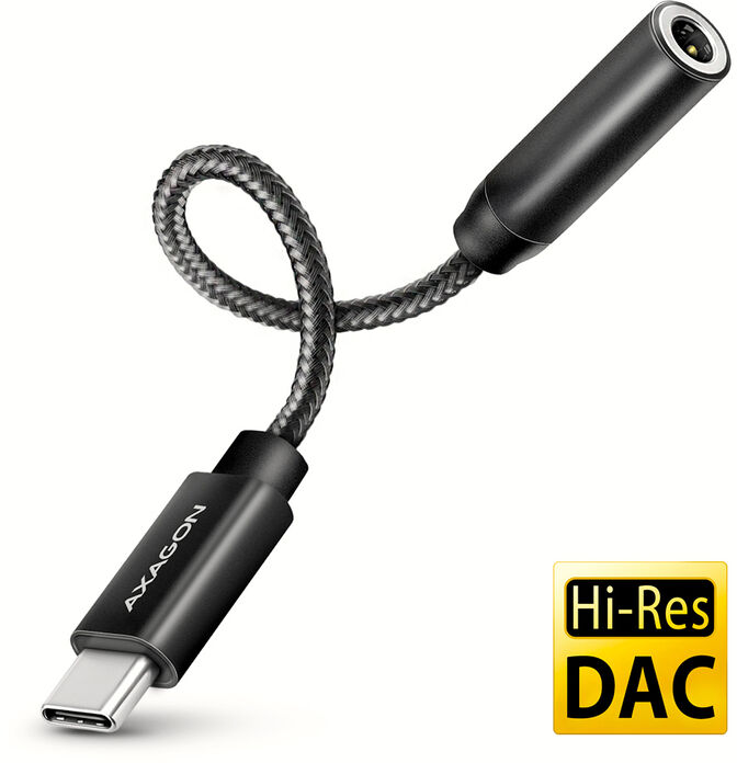 Adaptador &Aacute;udio AXAGON ADA-HC USB-C - 3.5mm (F) conector Hi-Res DAC 32bit 384kHz image number 0