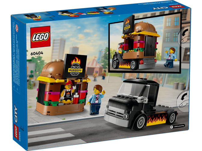 LEGO City: Cami&atilde;o de Hamb&uacute;rgueres, 194 Pe&ccedil;as (60404) image number 1