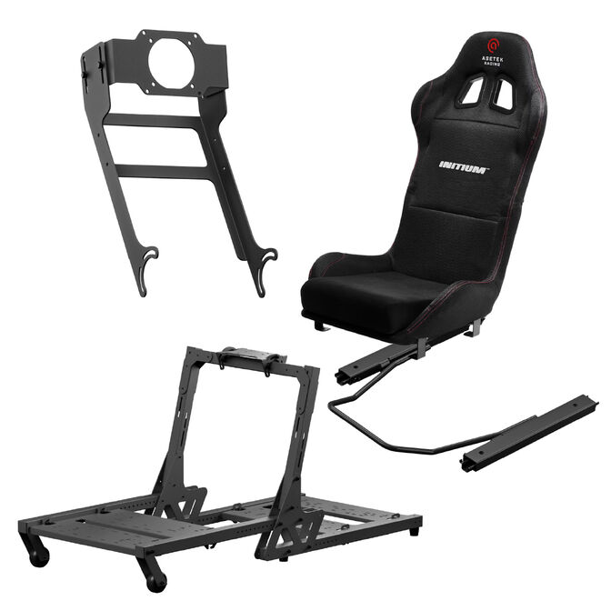 Bundle Asetek SimSports Cockpit + Assento Initium Compact + Suporte Monitor + Slider image number 0