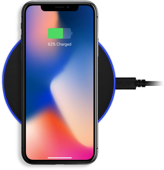 Carregador Wireless AXAGON WDC-P10T, Qi 5 / 7.5 / 10W, micro-USB image number 1