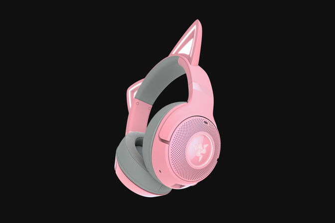 Headset Razer Kraken Kitty V2 BT Wireless/Bluetooth Quartz Ed. image number 1