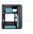 Caixa Micro-ATX Tooq DODEKA ULTRA C/Fonte Alimenta&ccedil;&atilde;o 500W USB-C image number null