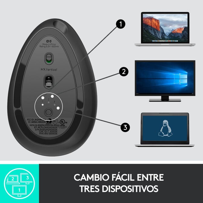Rato Logitech MX Vertical 4000DPI Wireless Preto image number 11