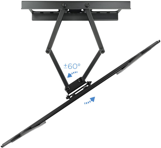Suporte de Parede Tooq Tilt 6 Pivots 37" a 70" Max. 50kg Preto image number 3