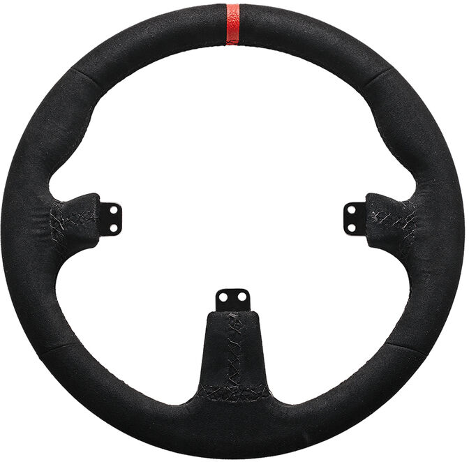 Volante para Buttonplate Asetek SimSports GT Rim - Round Comfort+ Preto image number 1